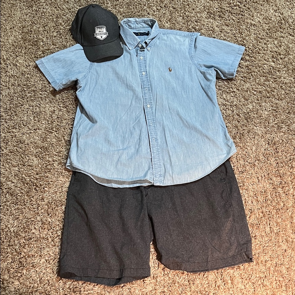 Polo by Ralph Lauren Men’s Blue Chambray Shirt size XL